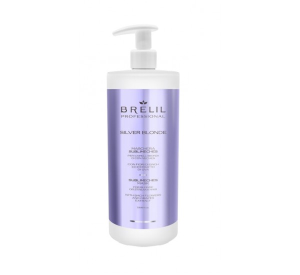 BRELIL SHAMPOO SUBLIMECHES SILVER BLONDE Матиращ шампоан за руси и бели коси 1000мл